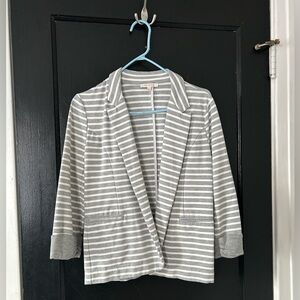 Striped Gray Women's Blazer